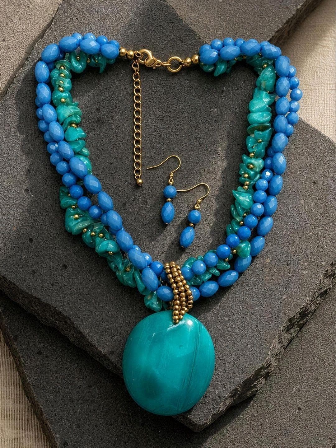 DCA Gold-Plated Necklace and Earrings