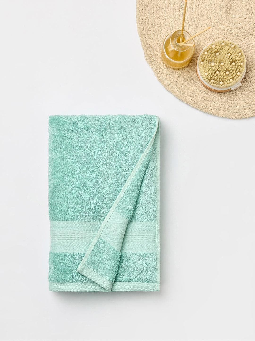 Himeya Blue Bamboo Cotton 600 GSM Bath Towel