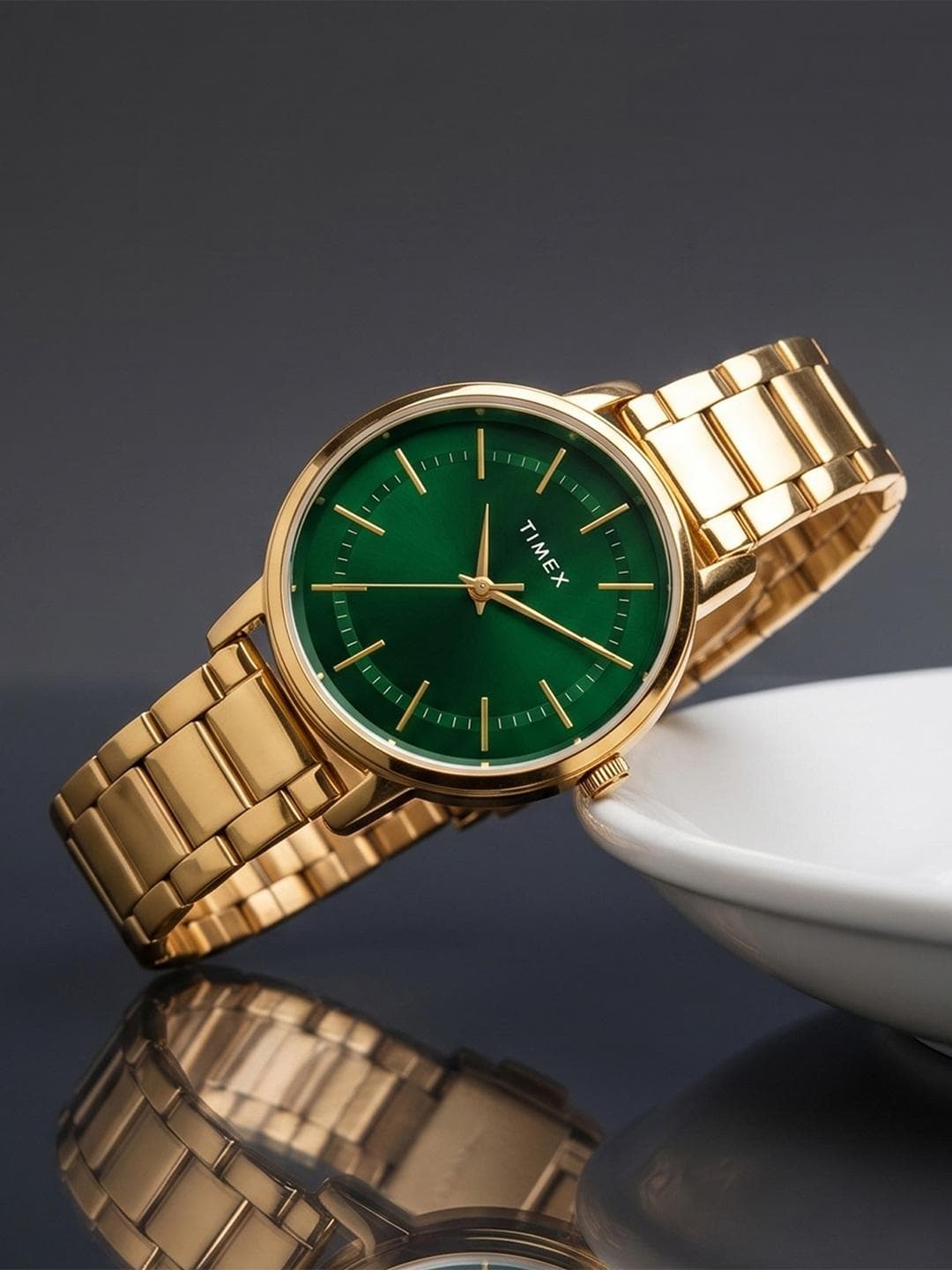 Buy Timex Round 21mm Green Dial Analog Women Watch TWEL15803 - - Accessories for Women