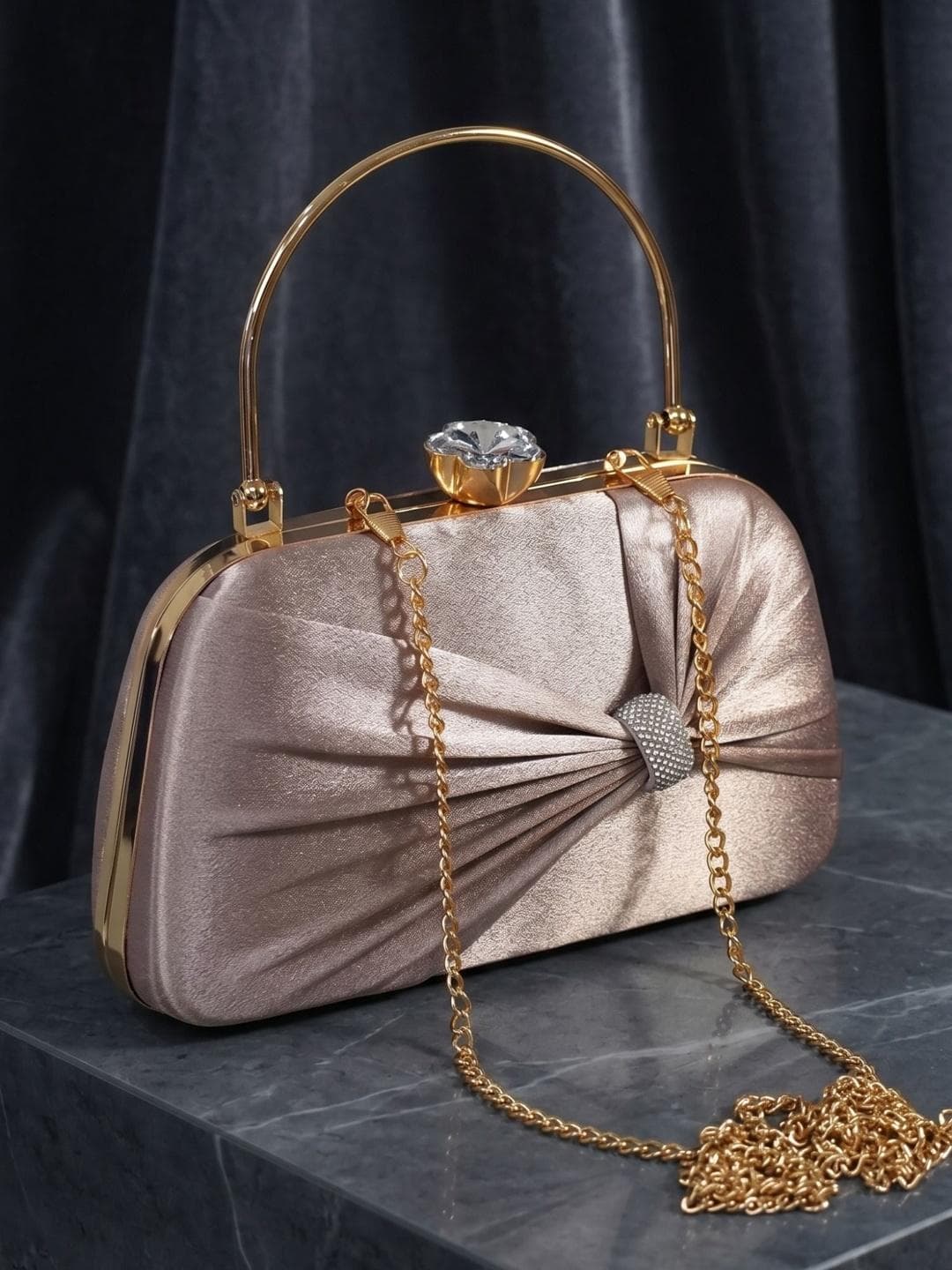 OSTY Textured Box Clutch