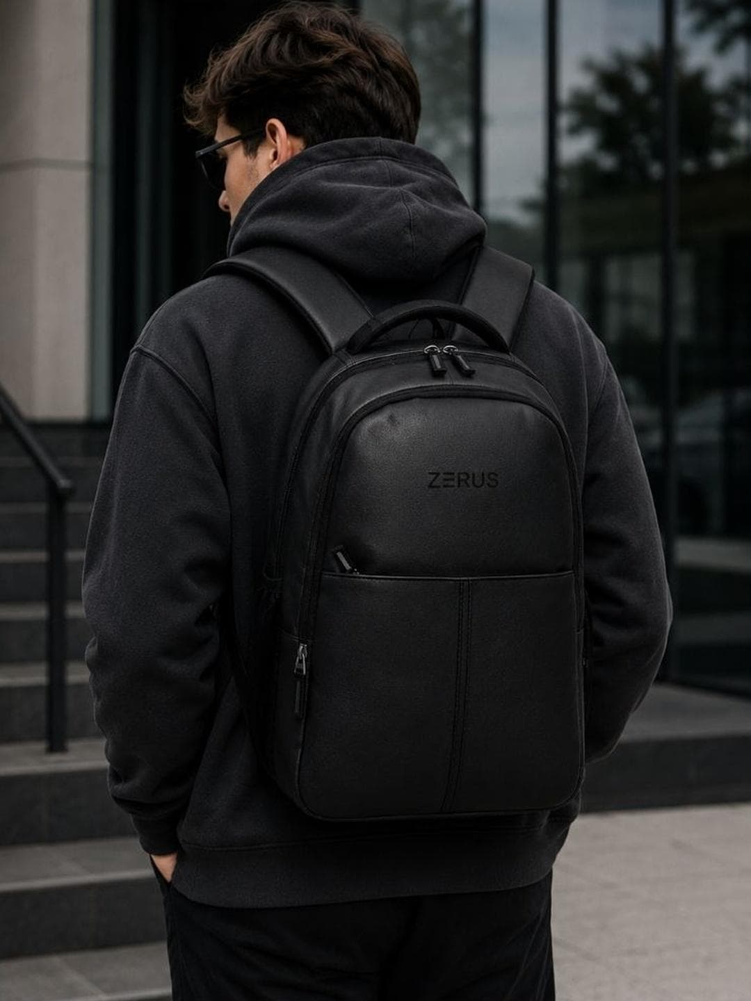 ZERUS Unisex Brand Logo Backpack