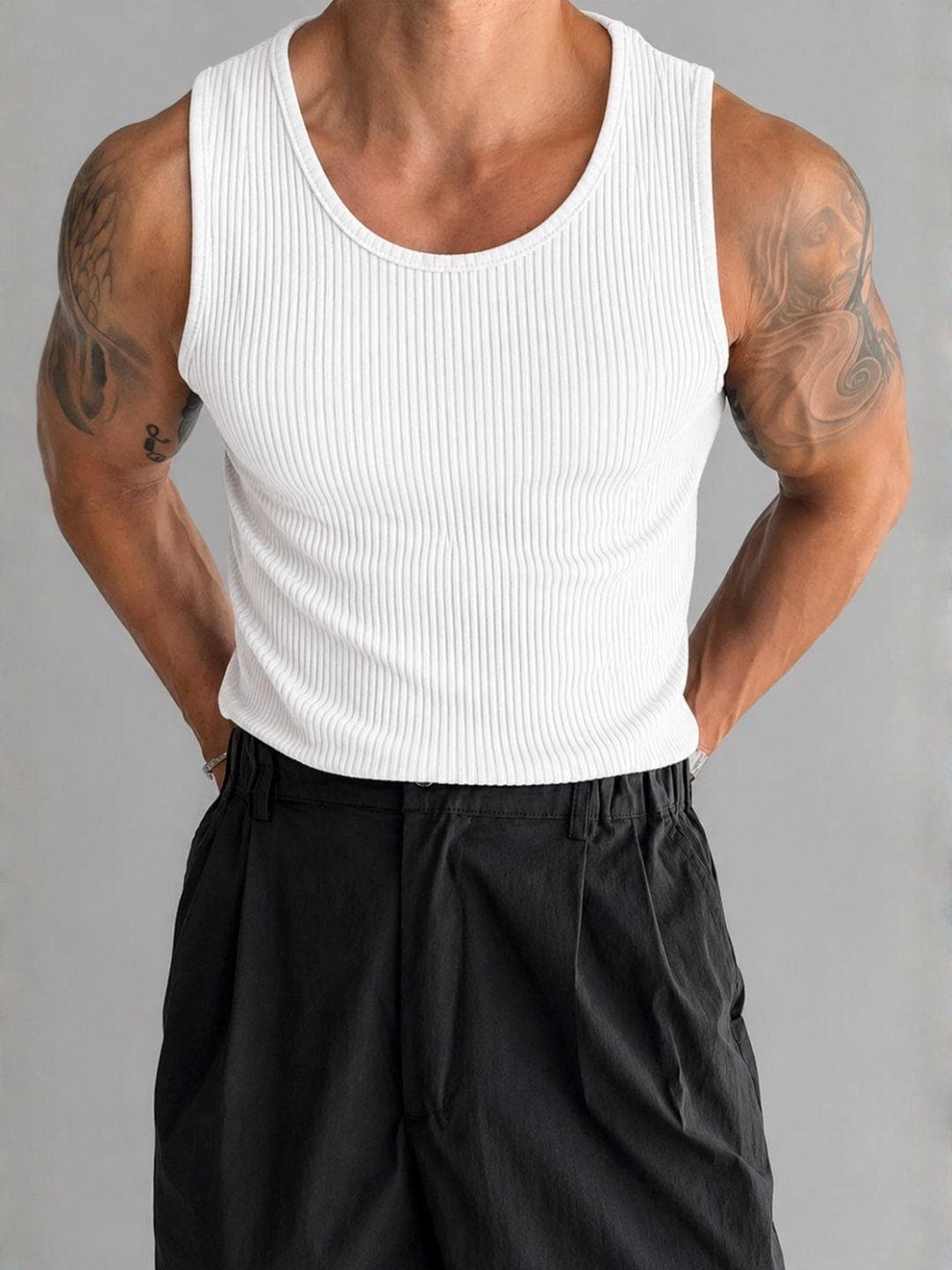 ROCKWELL Self Design Cotton Tank