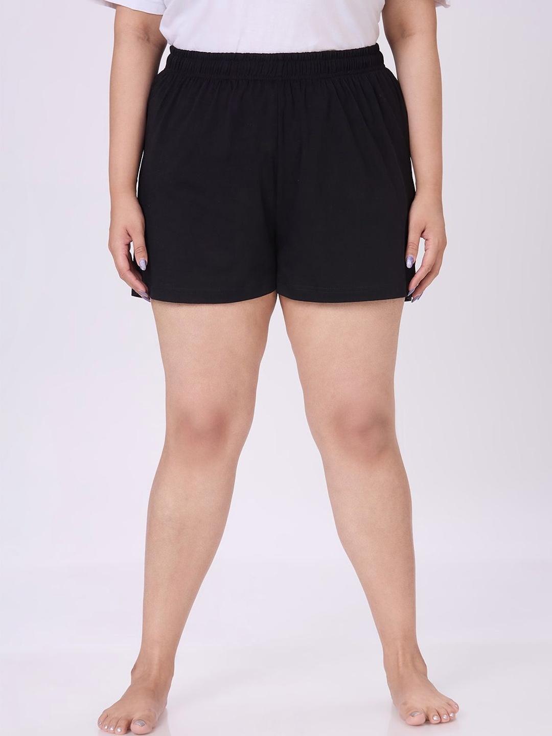 Buy Vaishvik Women Plus Size Cotton Lounge Shorts - - Apparel for Women