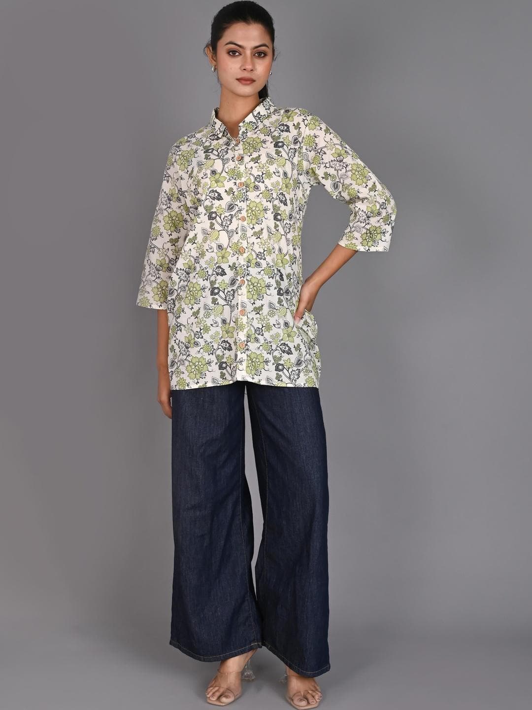 Febue Floral Printed Pure Cotton Kurti