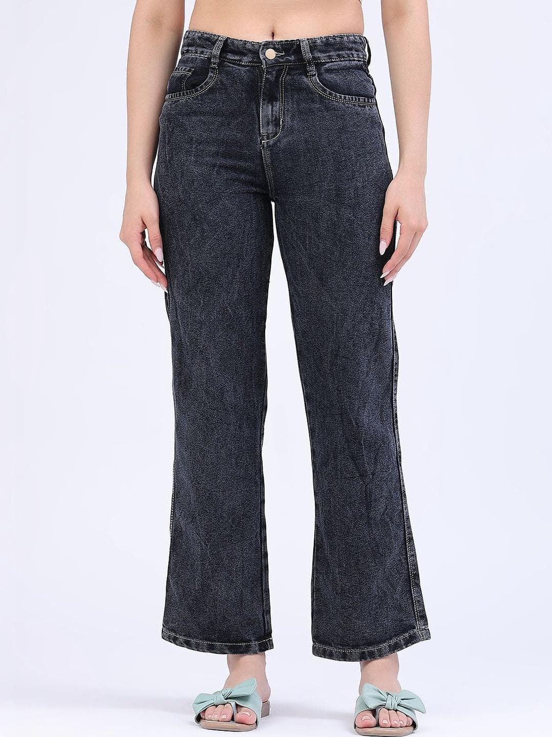 V-Mart Women Regular Fit Mid-Rise Light Fade Jeans