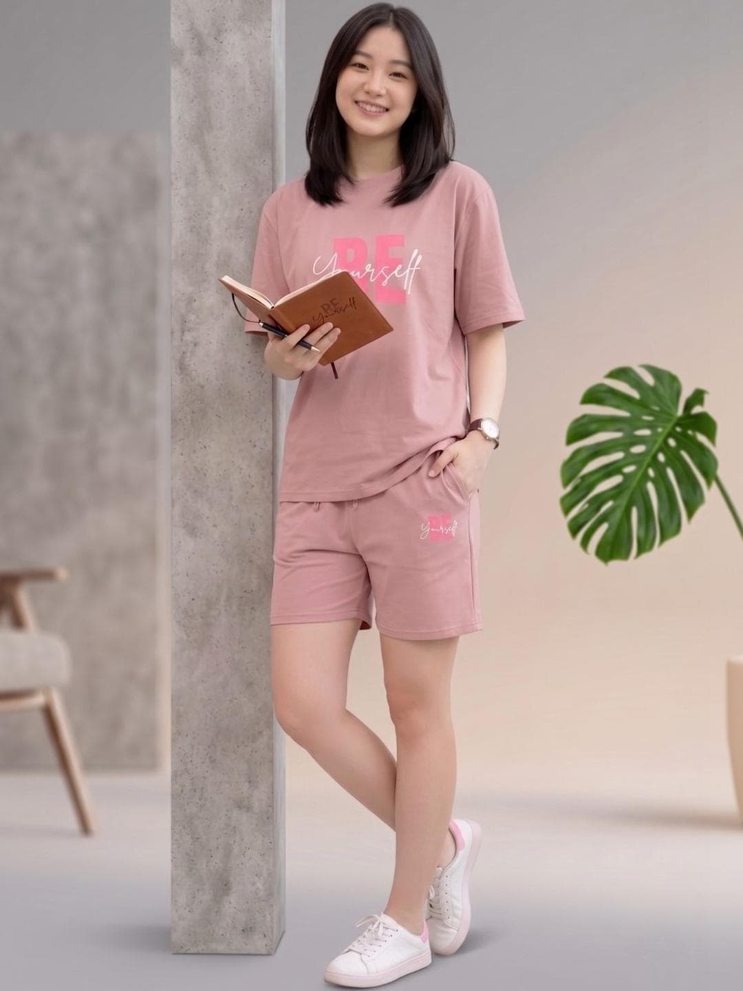 Keenuu Cotton Printed T-shirt with Shorts