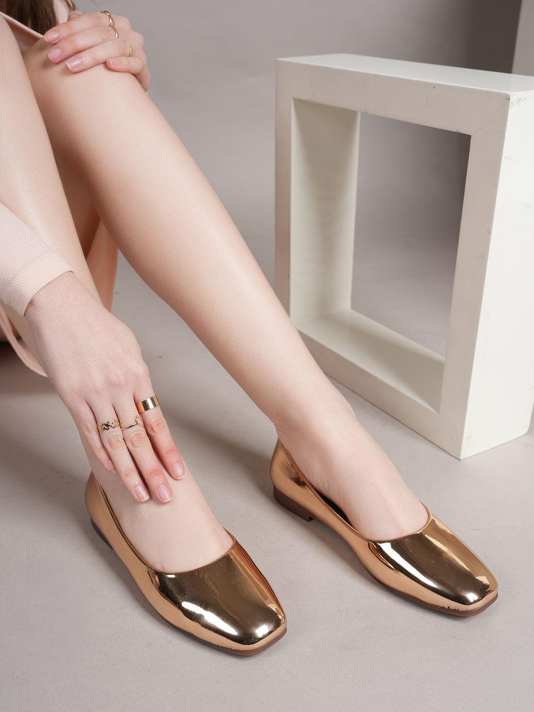 Lavie Women Square Toe Party Ballerinas