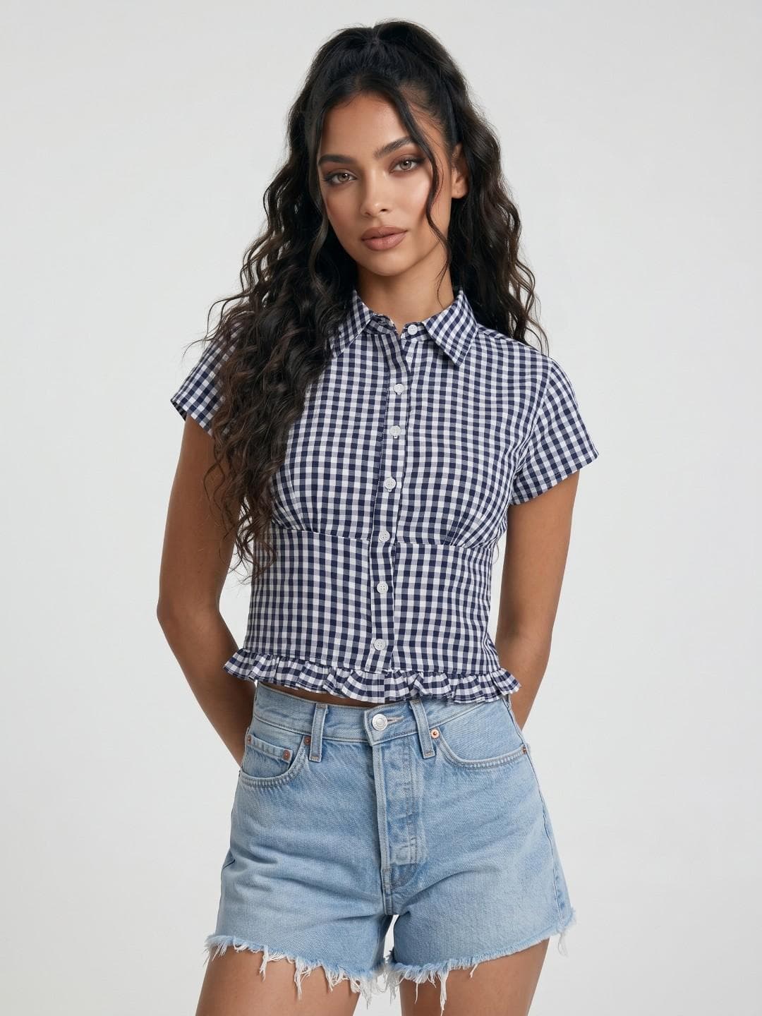 glitchez Checked Slim Fit Casual Shirt