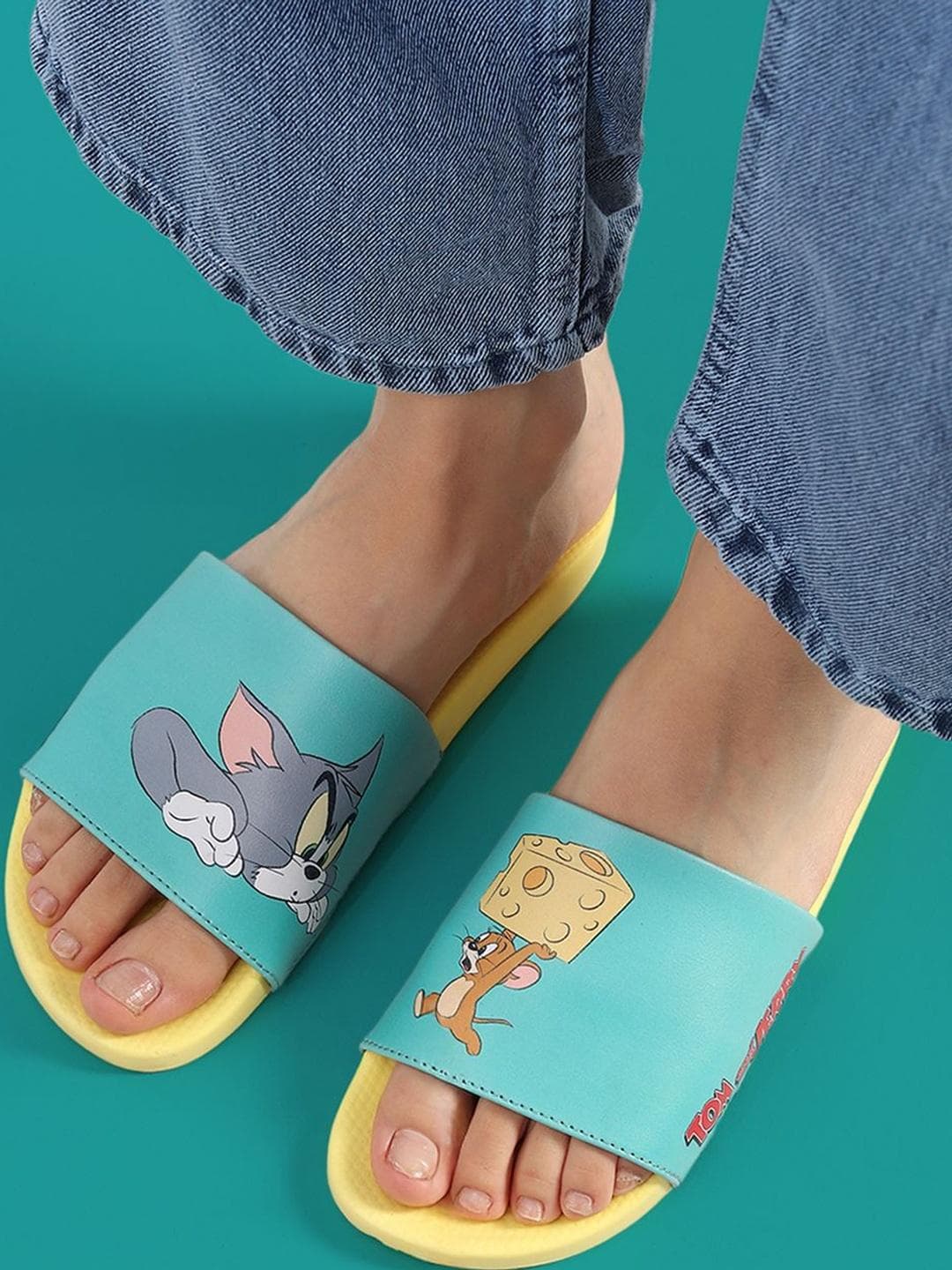 Yoho Women Tom & Jerry 003 Printed Sliders