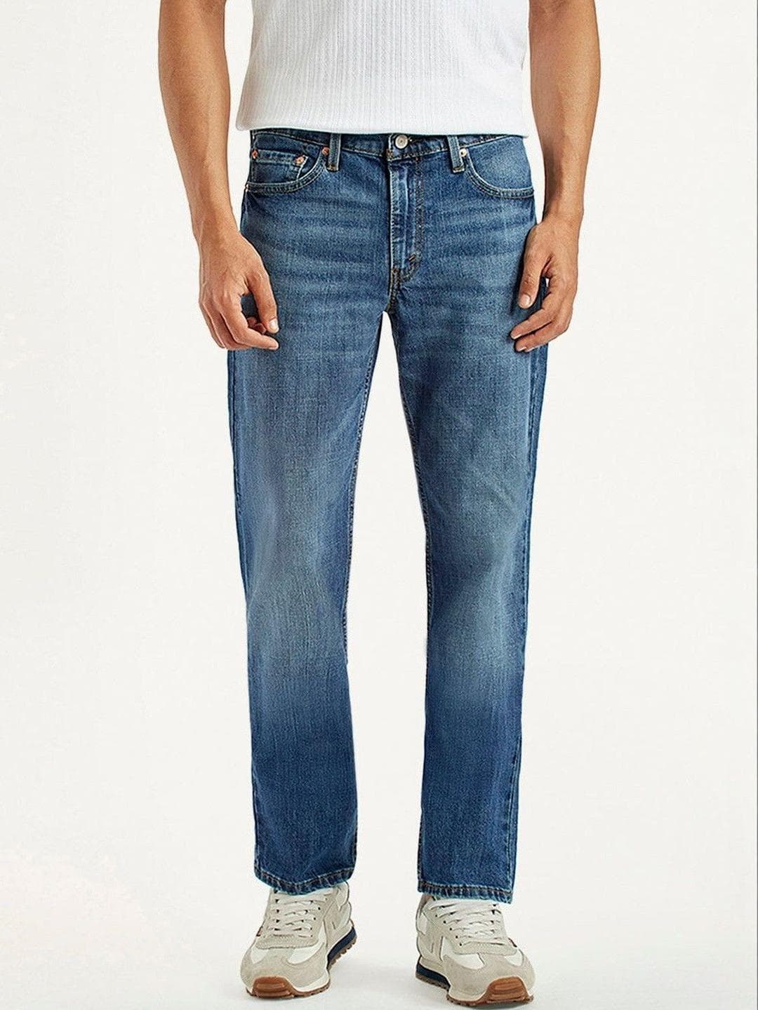 Levis Men Classic Slim Fit Mid-Rise Light Fade Stretchable Jeans