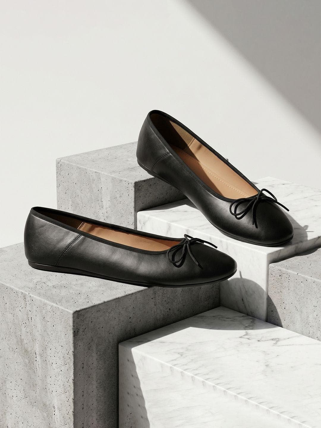 Bata Round Toe Slip-On Ballerinas