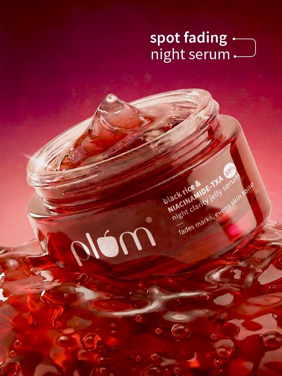 Buy Plum Black Rice & Niacinamide TXA 10% Night Clarity Jelly Serum 25ml - - Personal Care for Unisex