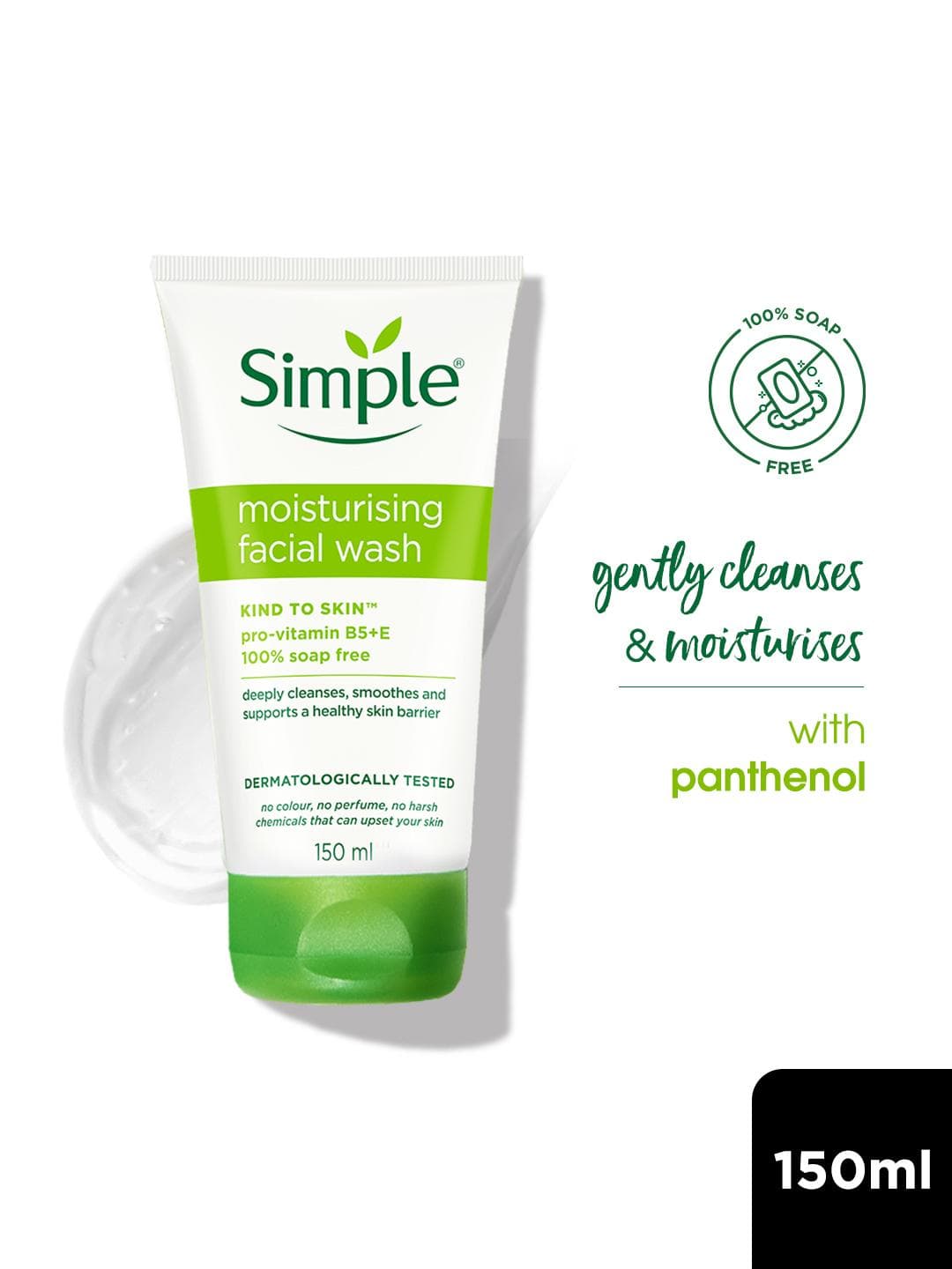 Buy Simple Kind To Skin Moisturising Facial Wash 150 Ml - - Personal Care for Women
