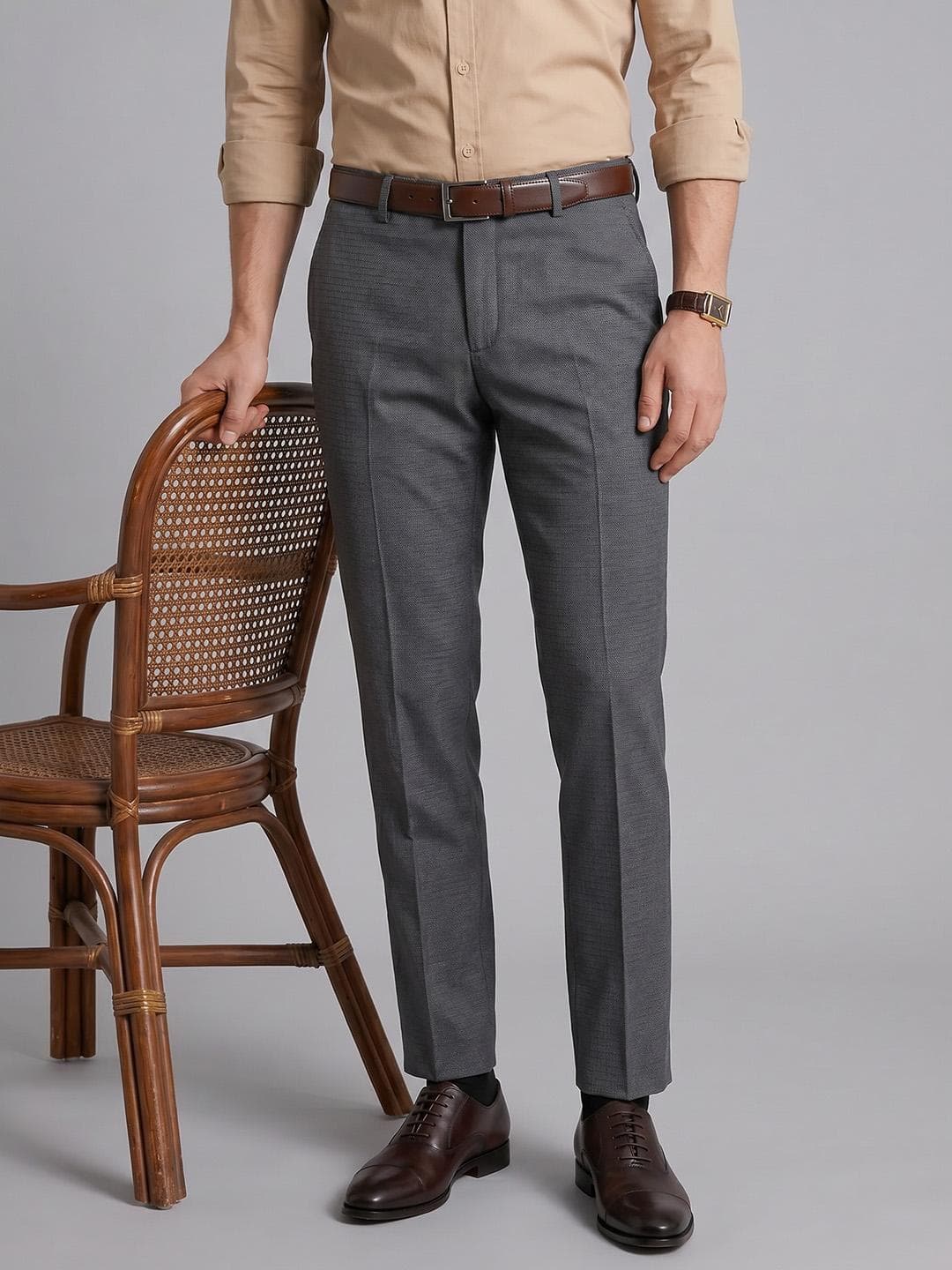 Arrow Men Mid-Rise Formal Trousers