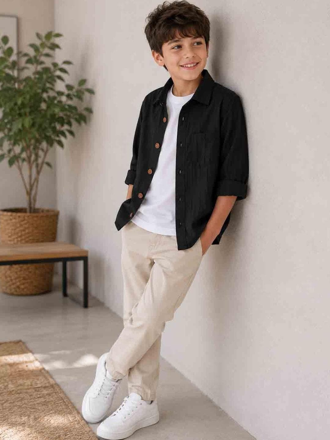 DANFORTH Boys Relaxed Casual Shirt