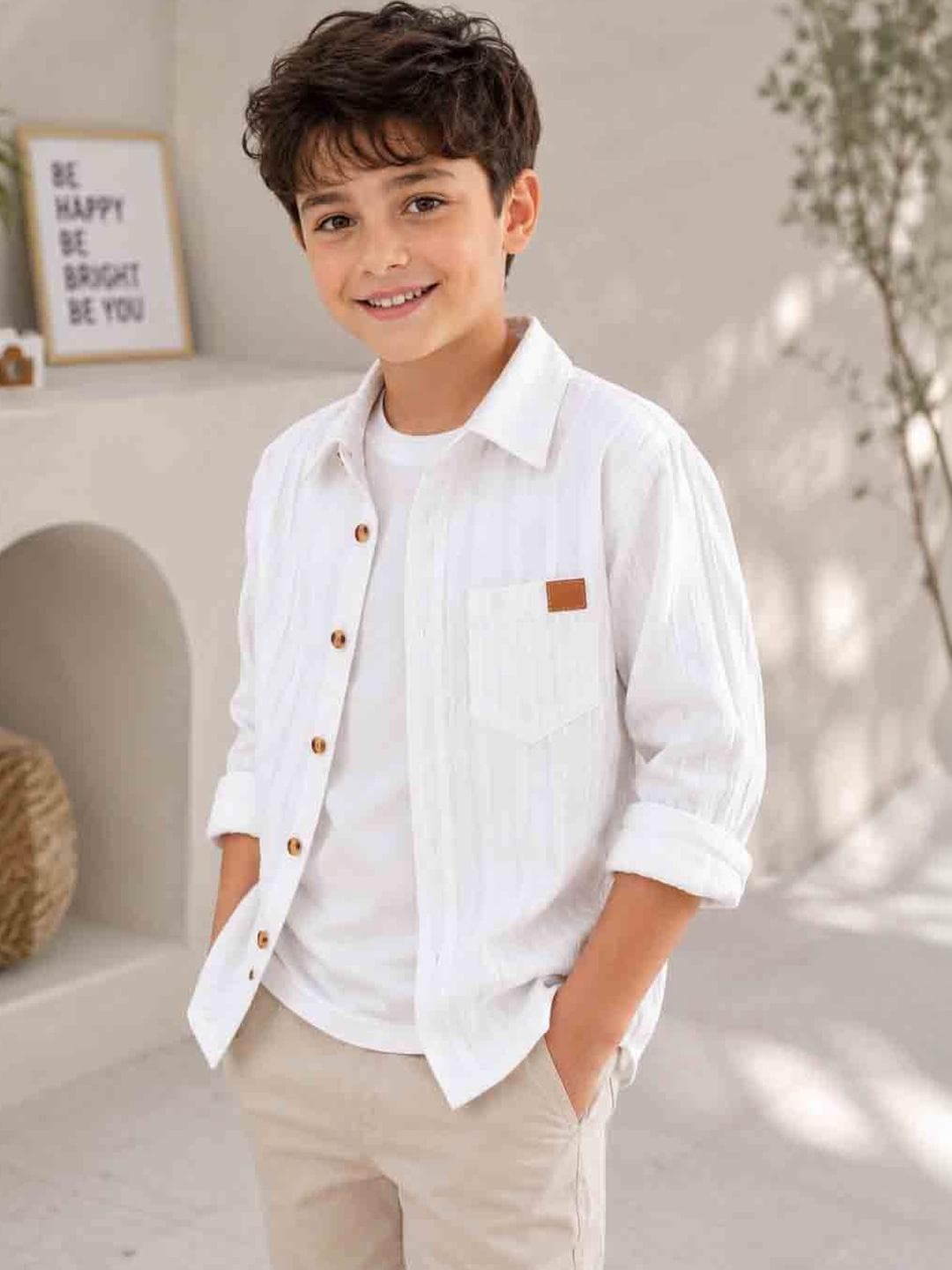 DANFORTH Boys Relaxed Casual Shirt