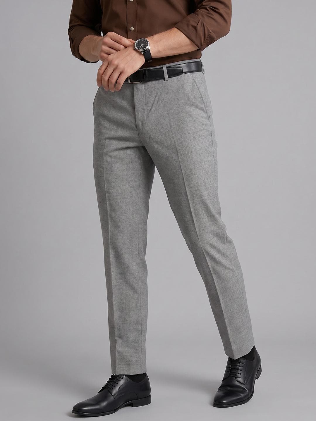 Arrow Mid-Rise Cotton Formal Trousers