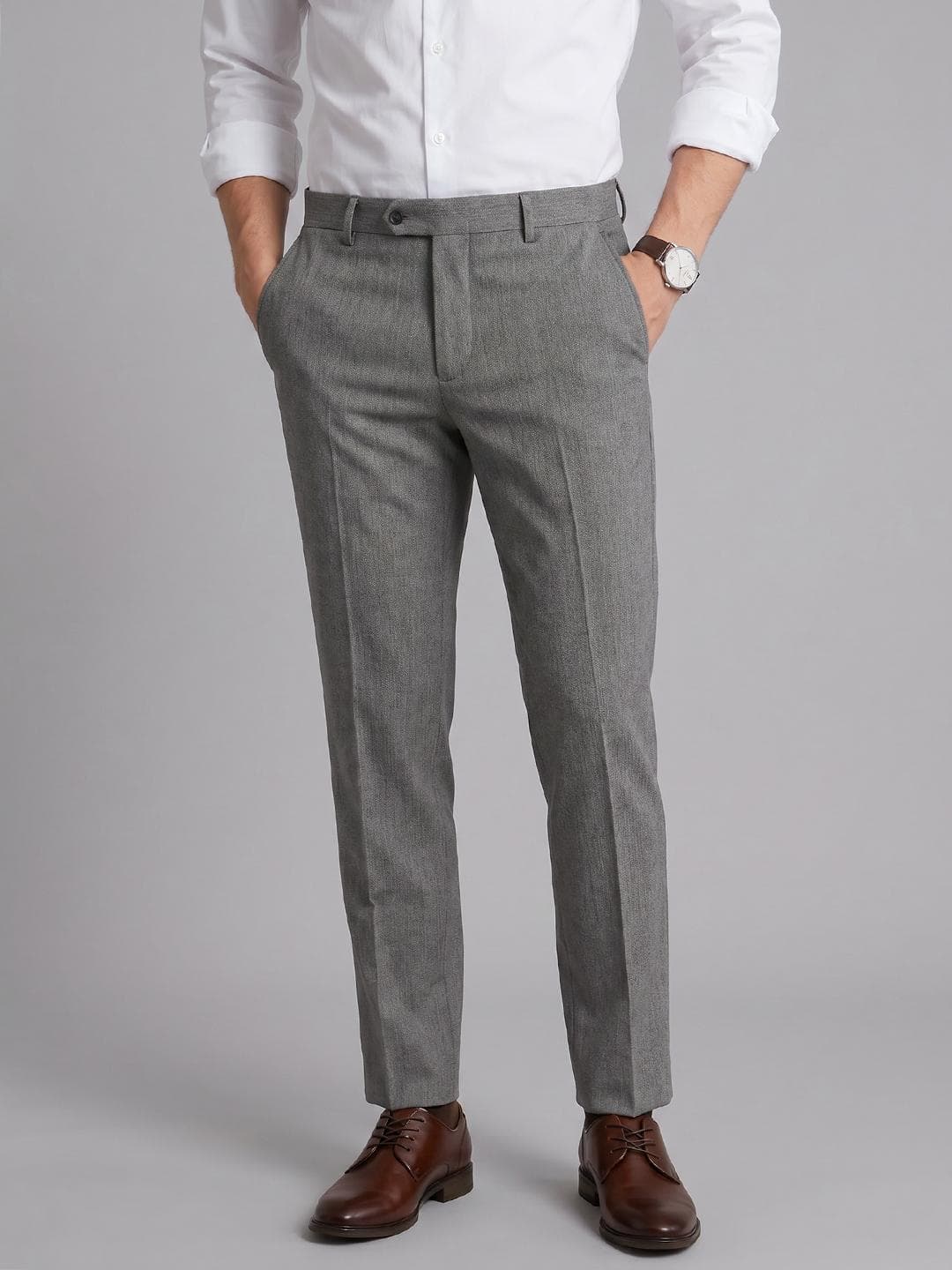 Arrow Men Flat-Front Formal Trouser