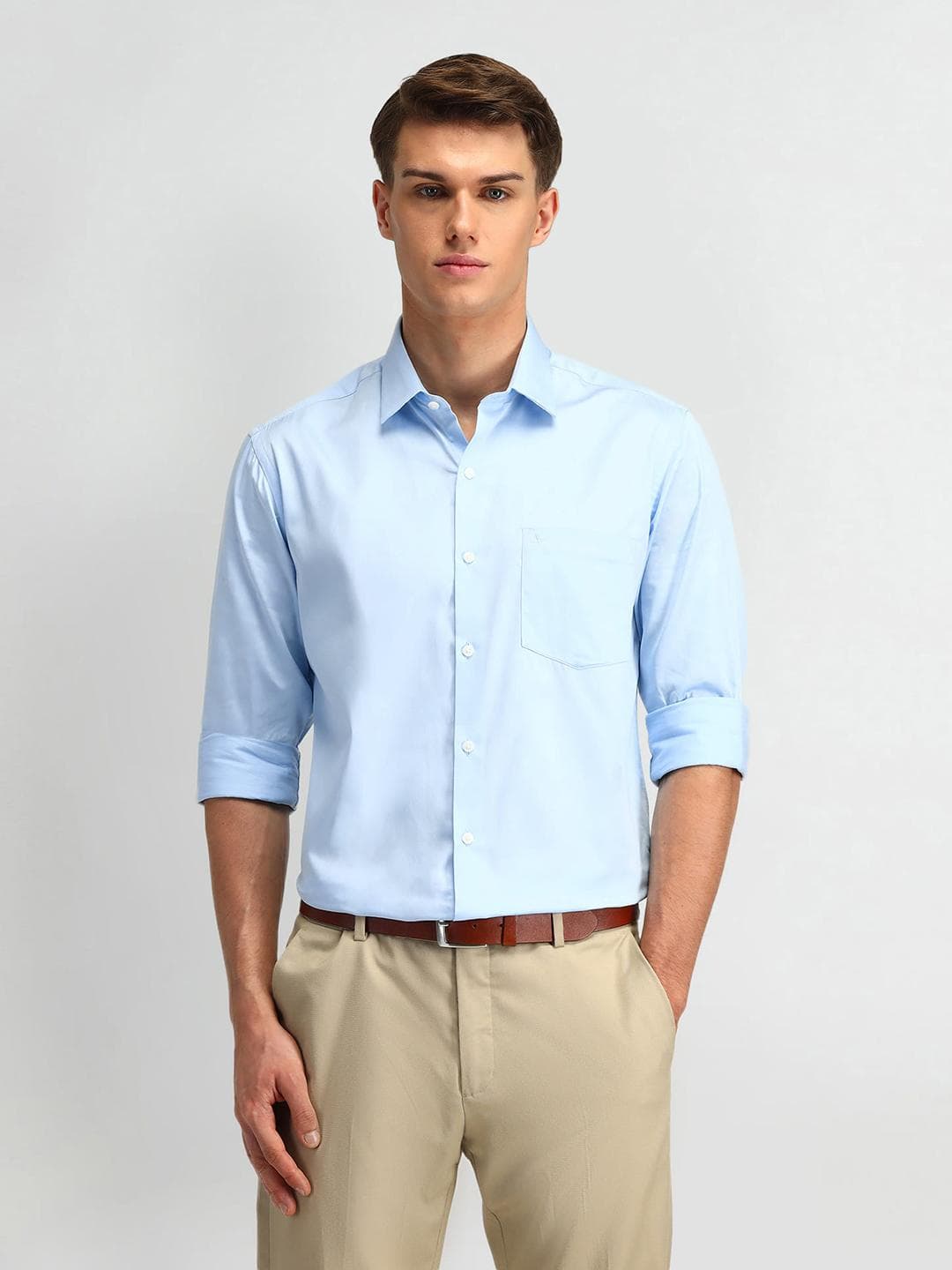 Arrow Spread Collar Pure Cotton Formal Shirt
