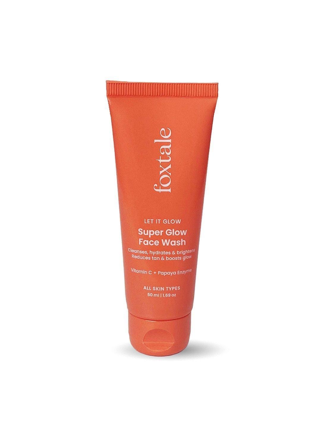 Buy Foxtale De Tan Super Glow Face Wash With Vitamin C And Papaya Enzyme 50ml - - Personal Care for Unisex