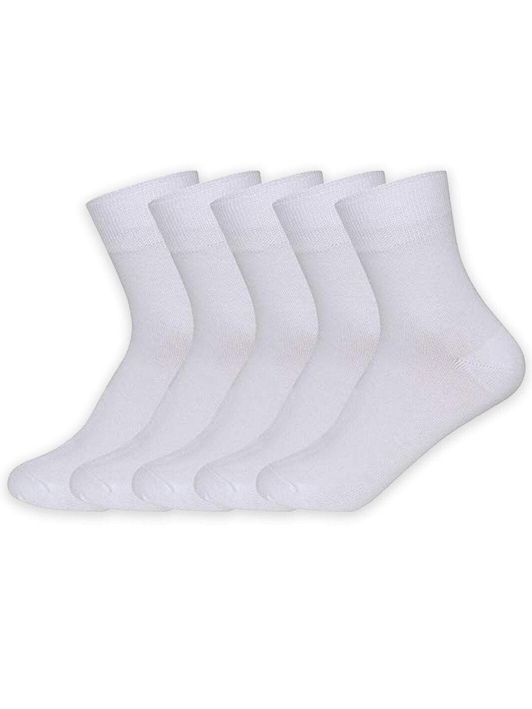 Supersox Pack of 5 Kids Combed Cotton Ankle Length School Uniform Socks