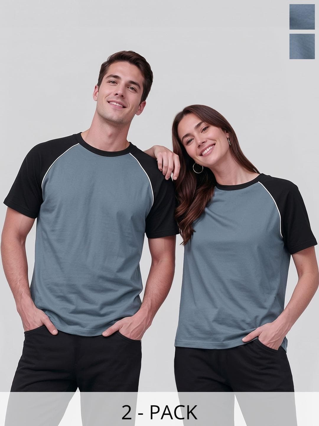 BAESD Unisex 2 Colourblocked Twistform T-shirt