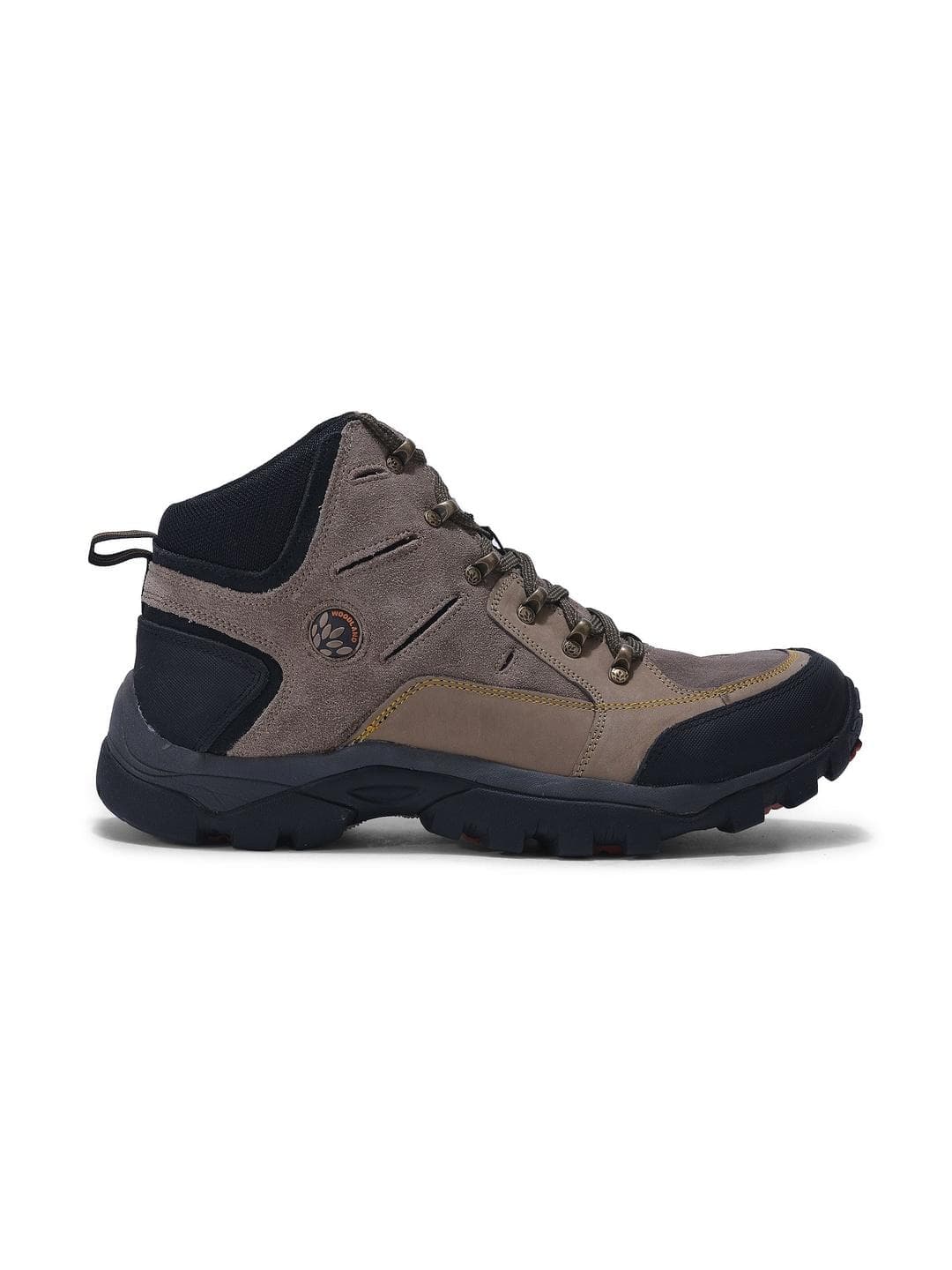 Woodland Men Colourblocked Round Toe Lace-Ups Hiking Boots