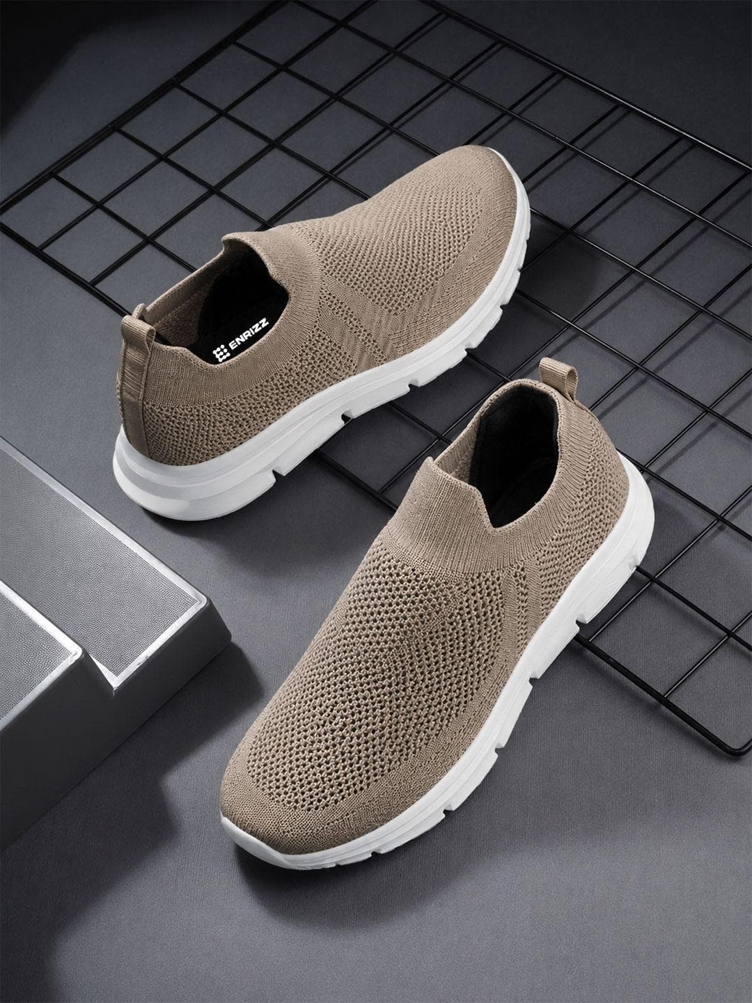 ENRIZZ Men Textile Walking Shoes