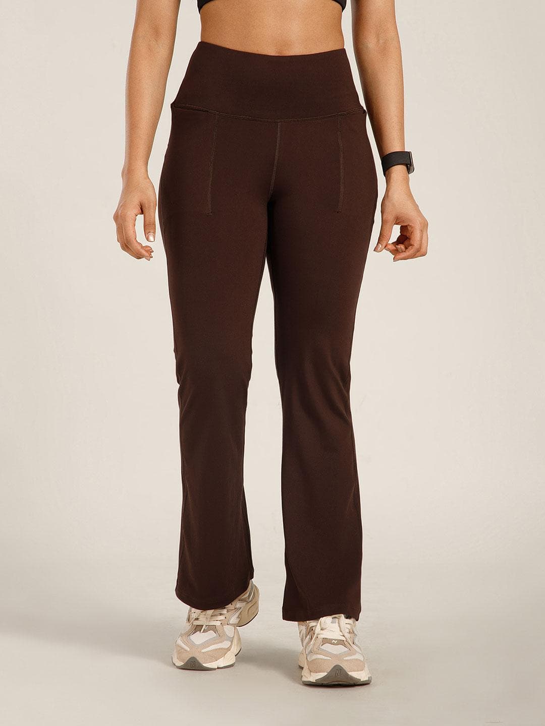 ATHLISIS Women Ribbed Flared Yoga Pants
