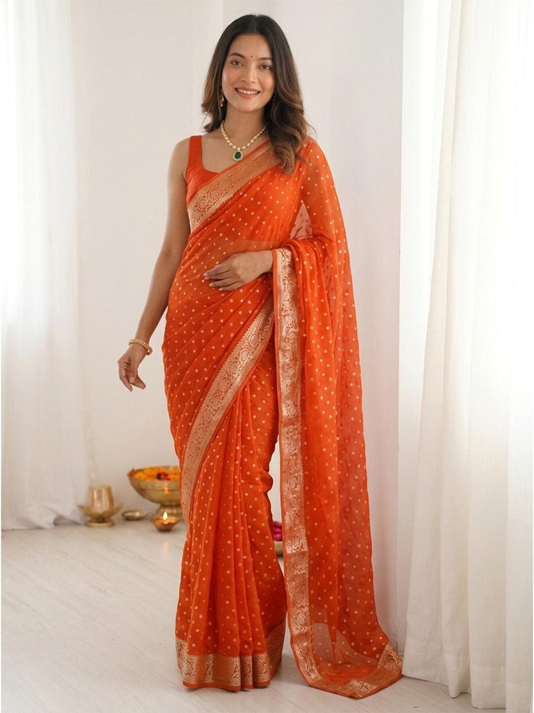 Kalista Ethnic Motifs Zari Saree