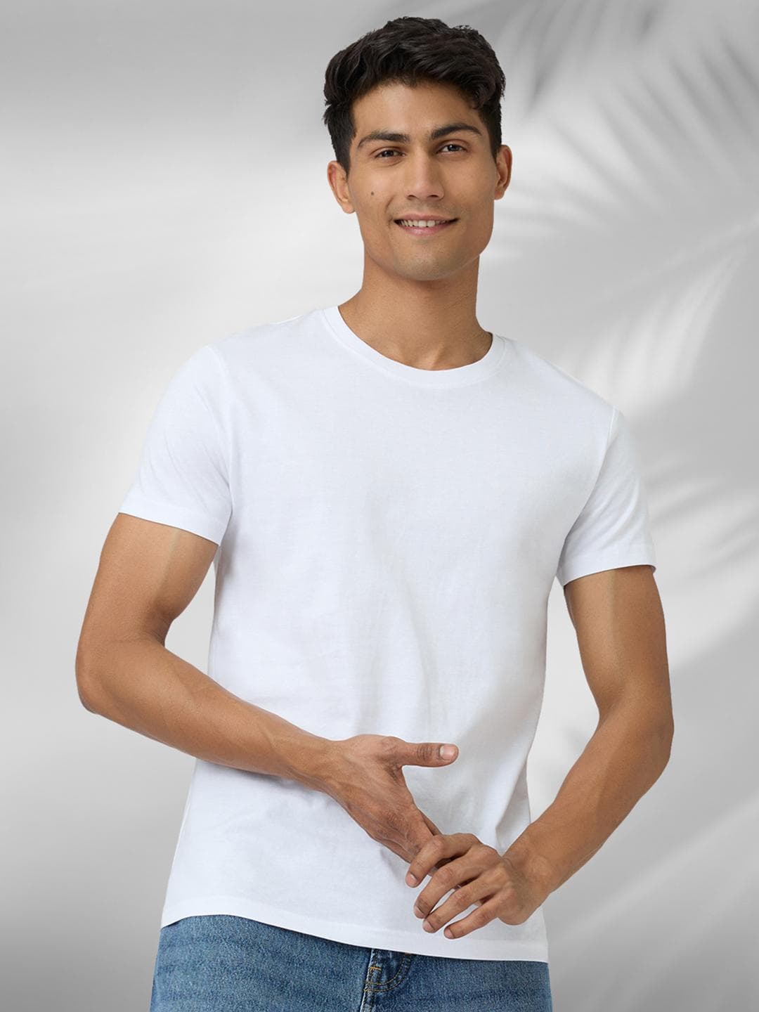 Buy XYXX Men White Pace Intellieaze Cotton Crew Neck Lounge Tshirts - - Apparel for Men