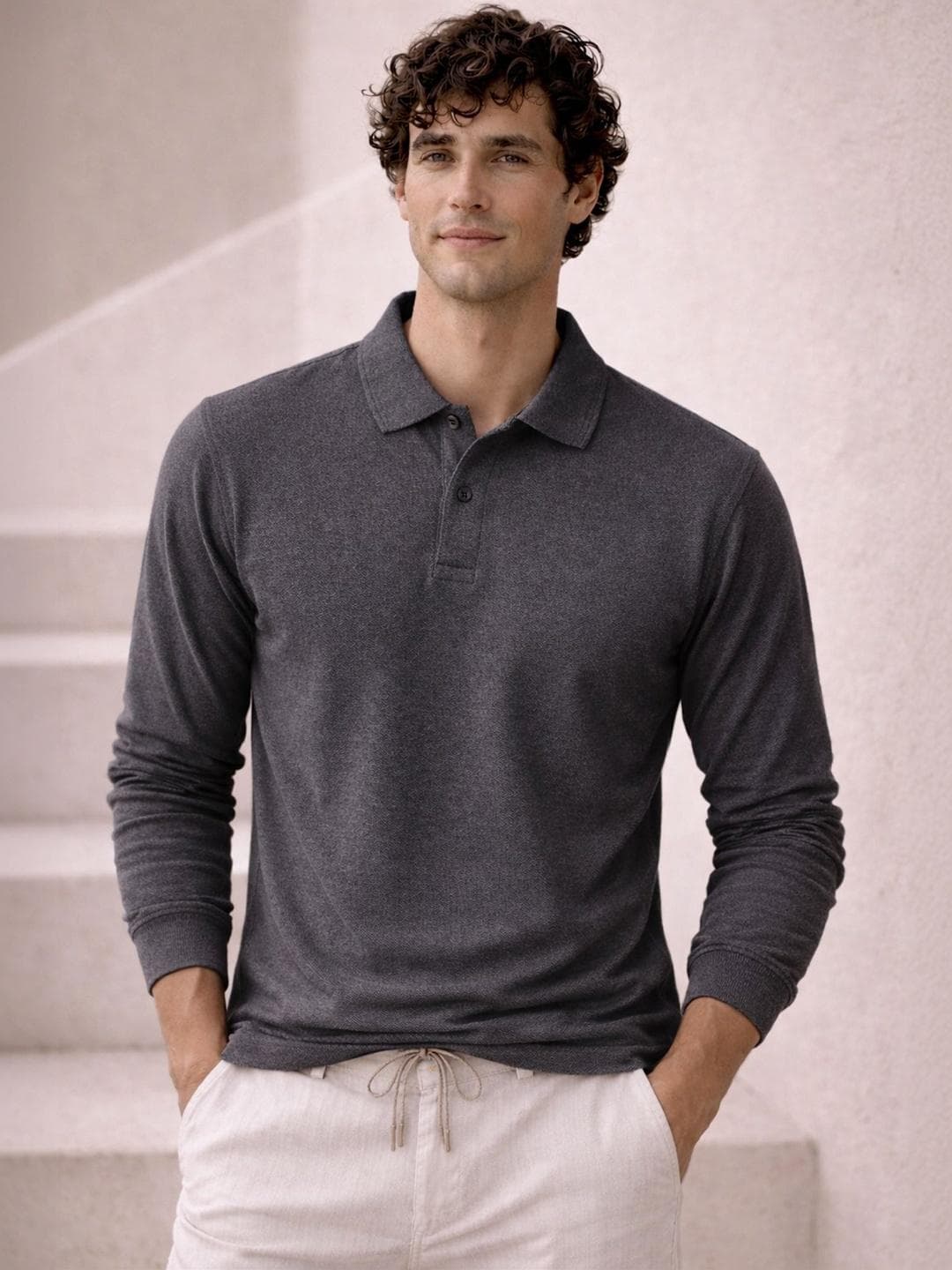 The Roadster Lifestyle Co Cotton Polo Collar T-Shirt