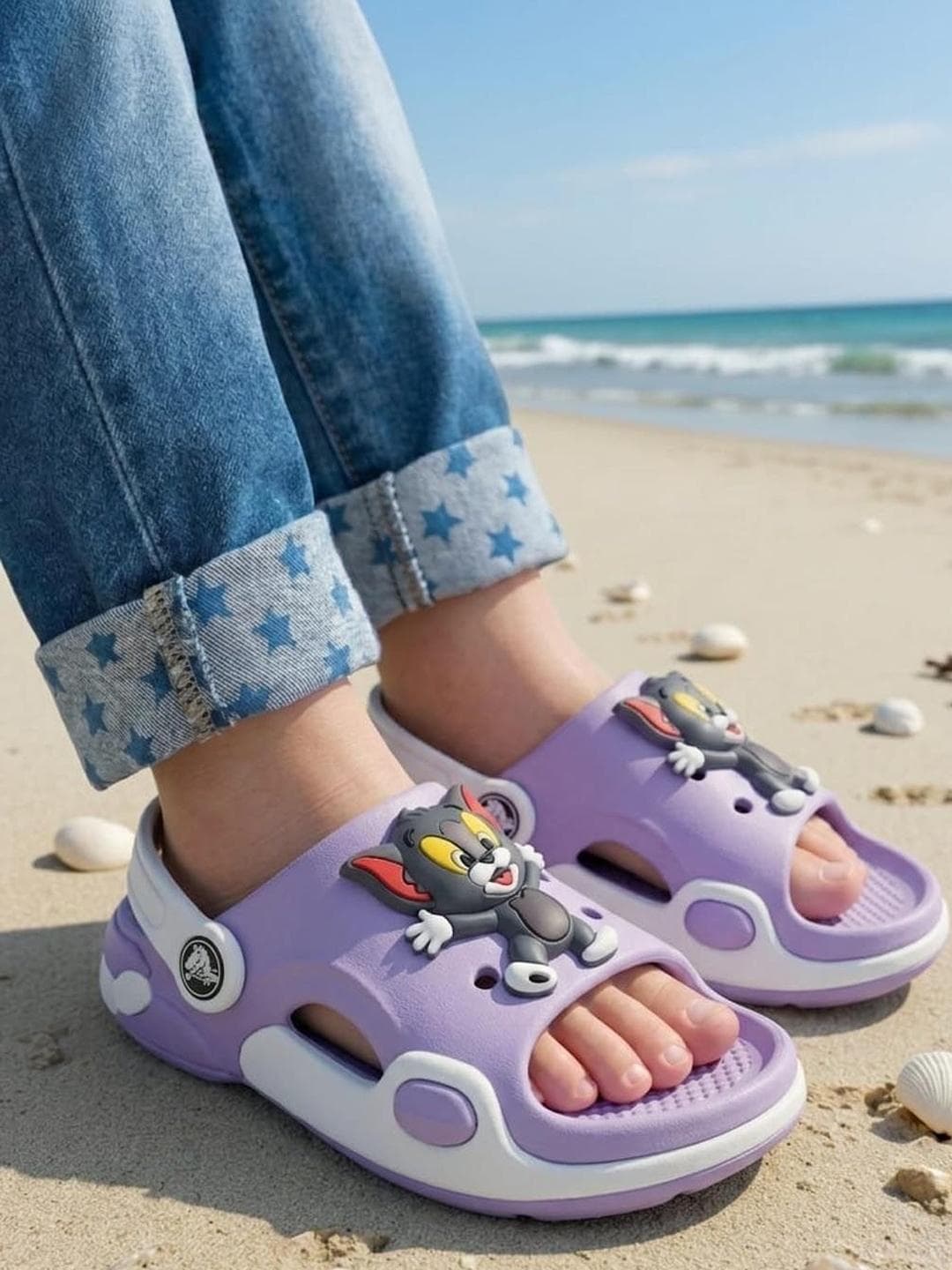 Crazyly Girls Embellished Croslite Slip-On