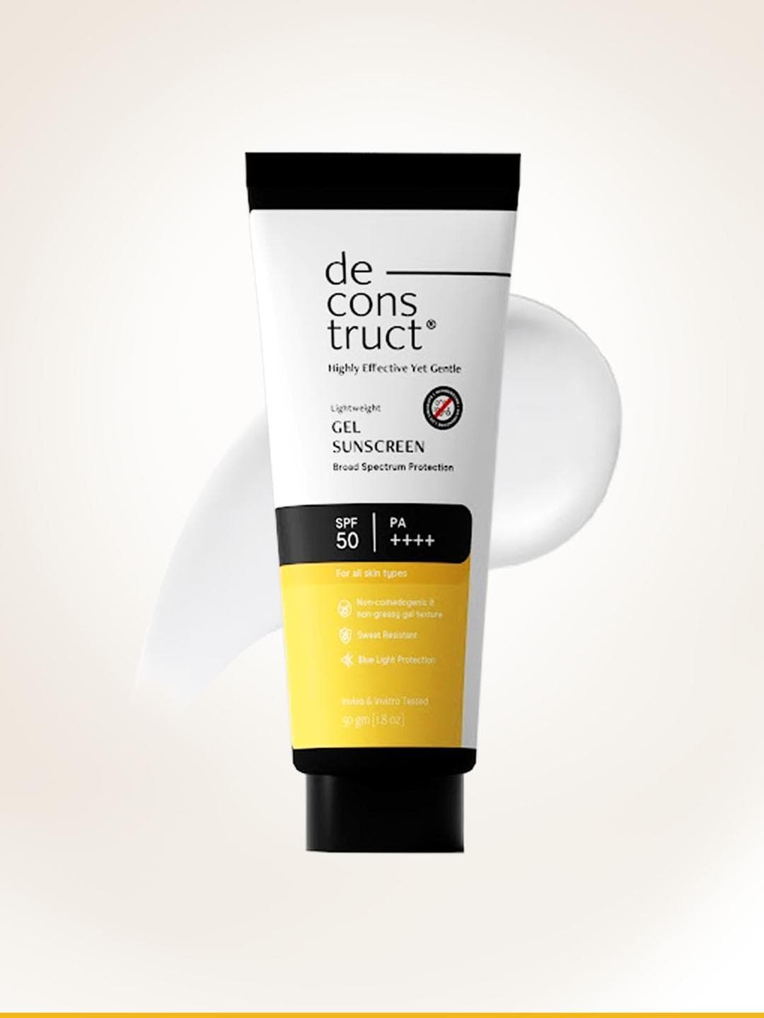 Buy Deconstruct Gel Sunscreen SPF 50 PA++++ 100% Photostable Lightweight In Vivo Tested 50g - - Personal Care for Unisex