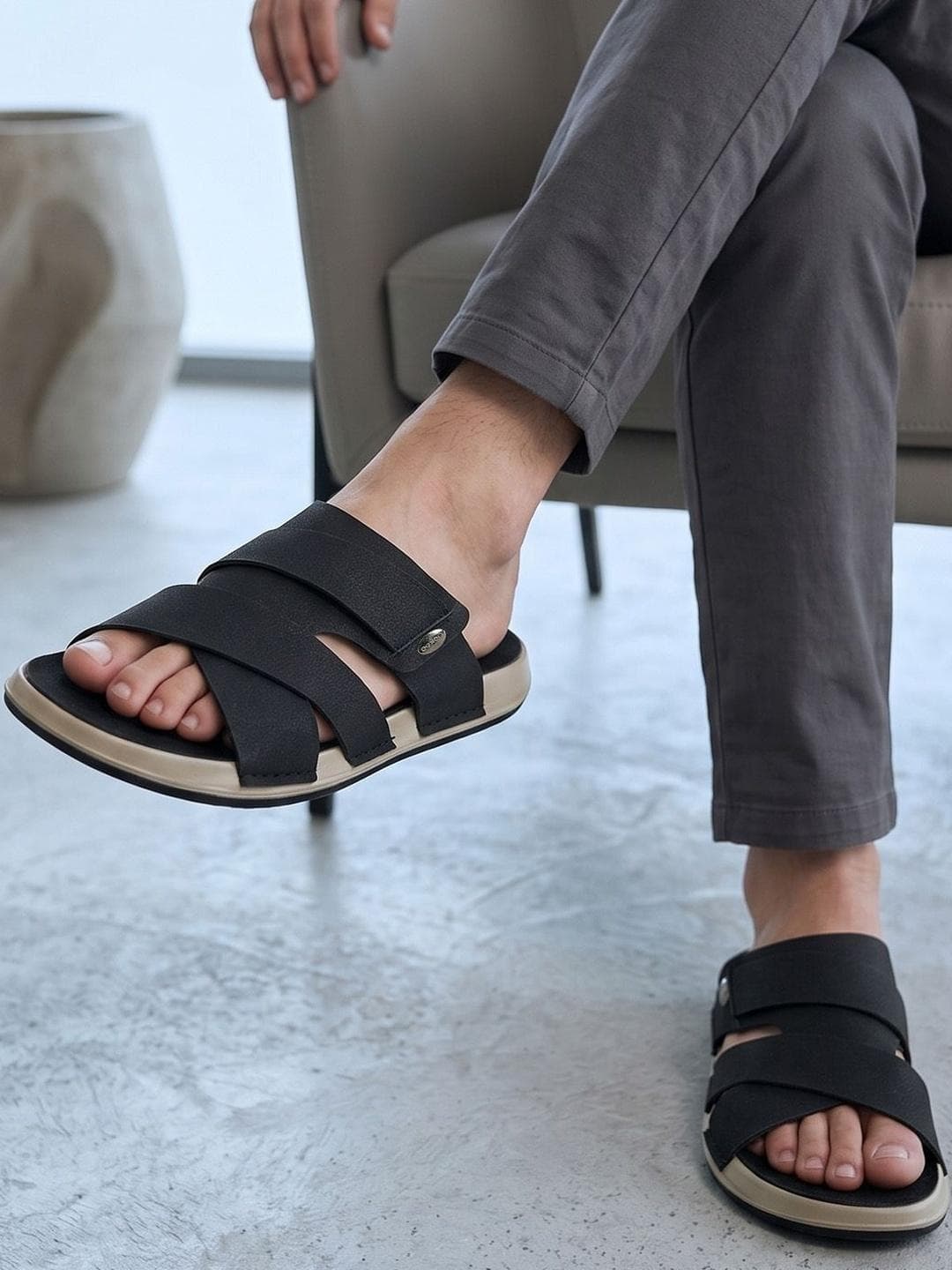 Paragon Men PU Comfort Sandals
