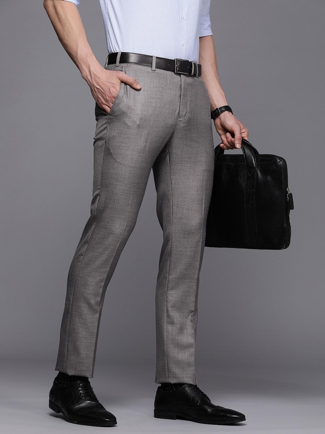 Raymond Men Slim Fit Formal Trousers
