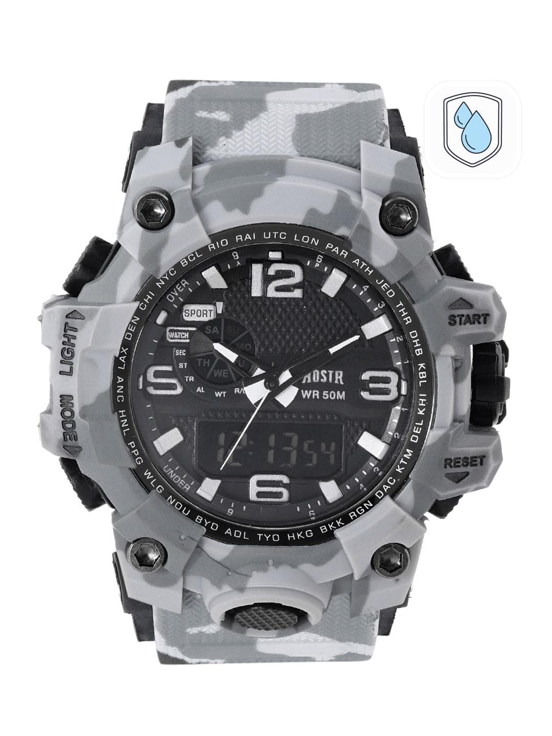 Roadster Unisex Grey Analogue and Digital Watch MFB-PN-OS-AD1606A