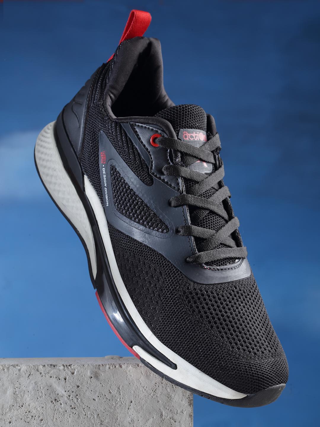 Buy Action Men Black Synthetic Running Non Marking Shoes - - Footwear for Men