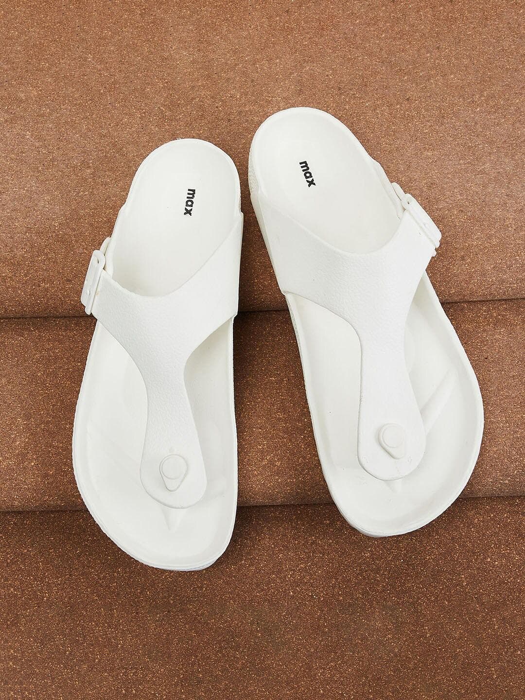 max Men Solid Thong Flip-Flops
