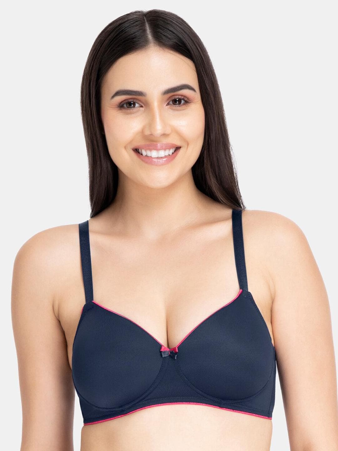 Amante Solid Padded Wirefree Casual Chic T-shirt Bra - BRA10901