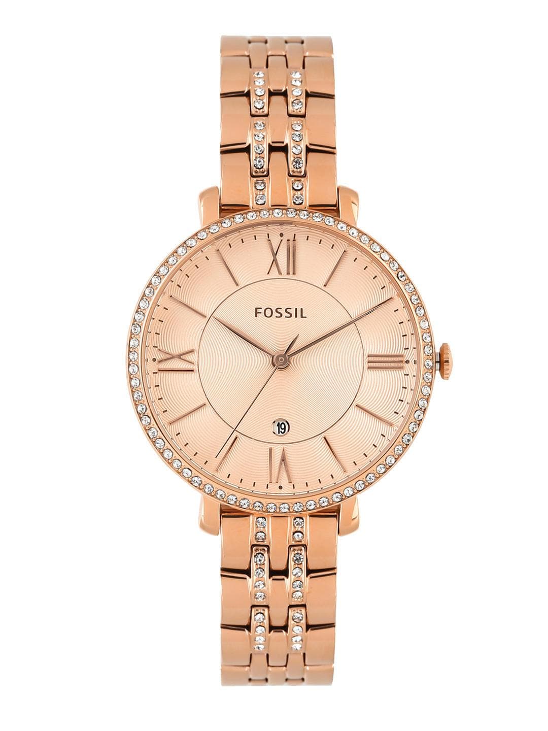 Buy Fossil Women Gold Toned Analogue Watch ES3546 - - Accessories for Women
