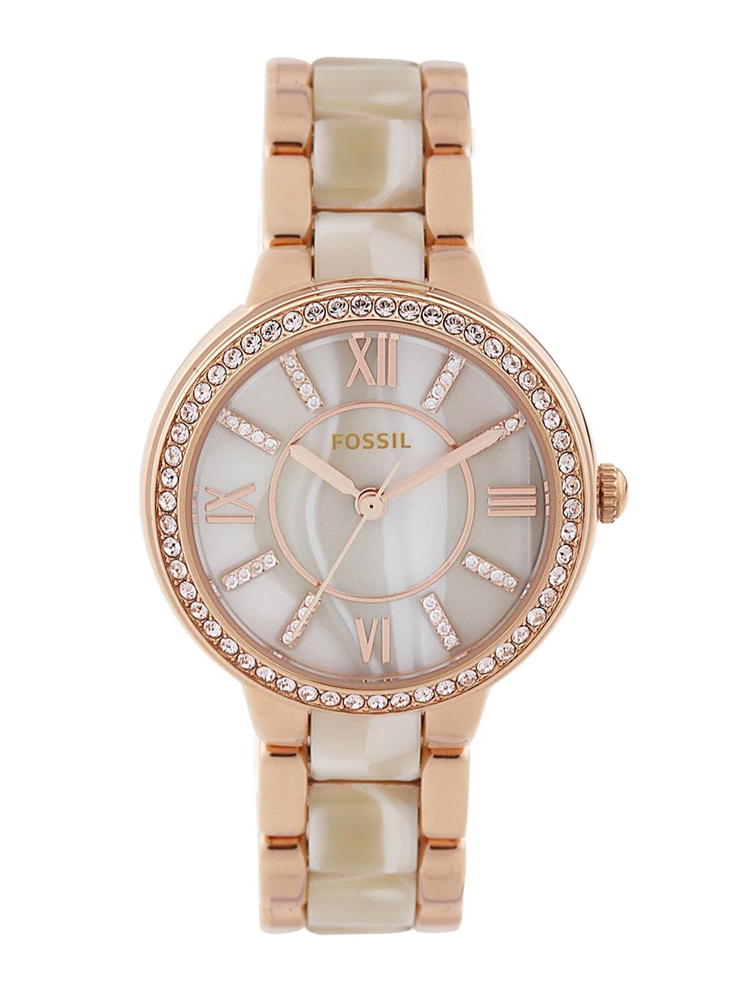 Buy Fossil Women Beige Analogue Watch - - Accessories for Women