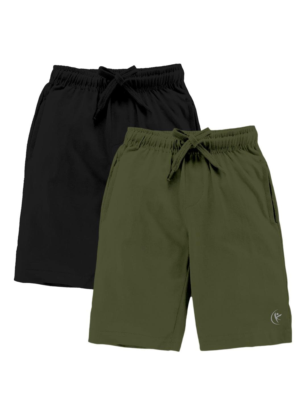 KiddoPanti Boys Pack Of 2 Cotton Shorts