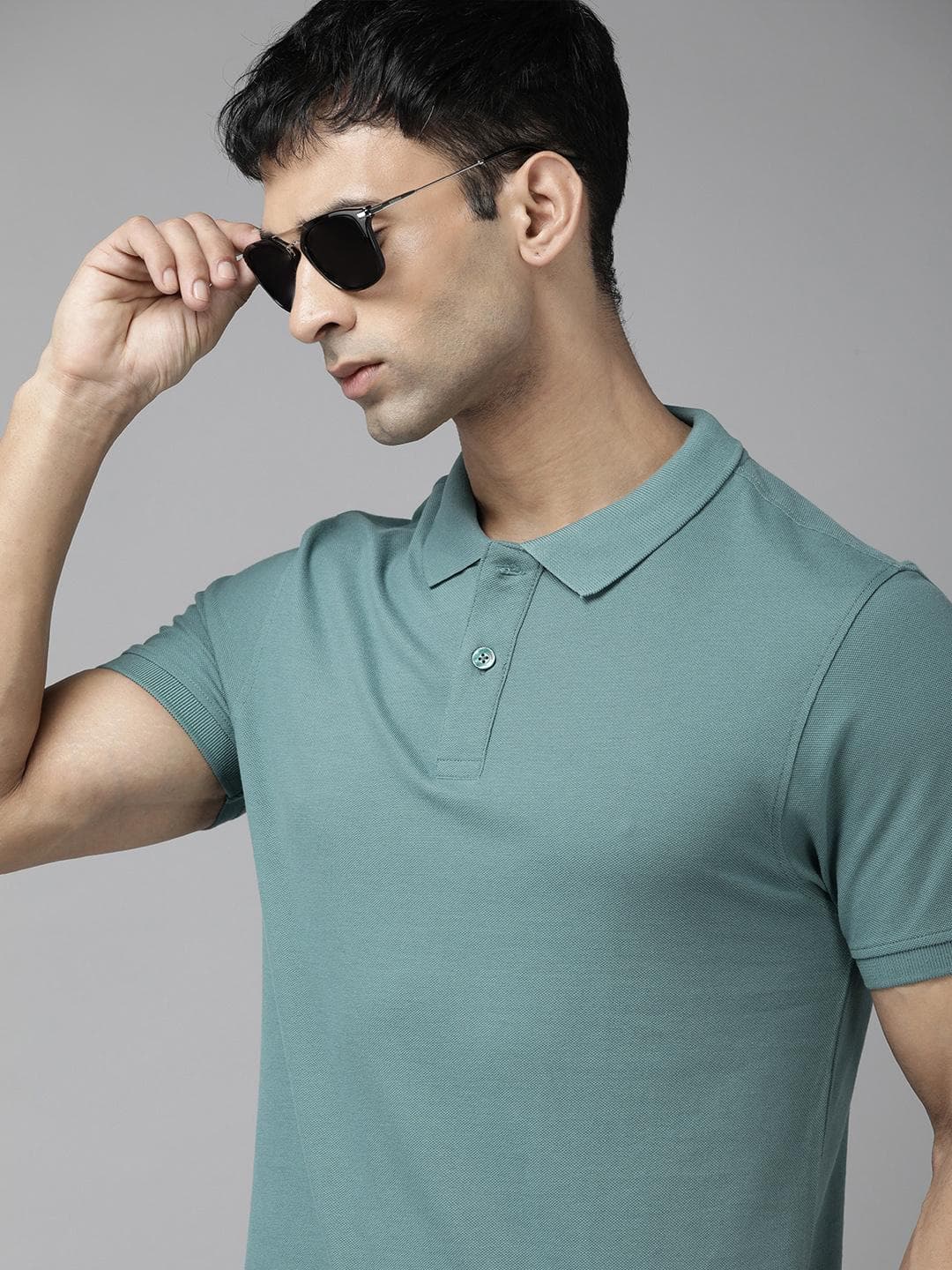 The Roadster Life Co. Men Polo Collar Pure Cotton T-shirt
