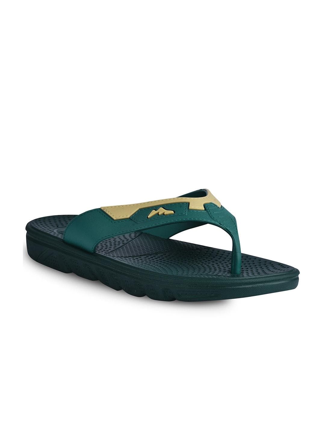 Paragon Men Green & Beige Thong Flip-Flops