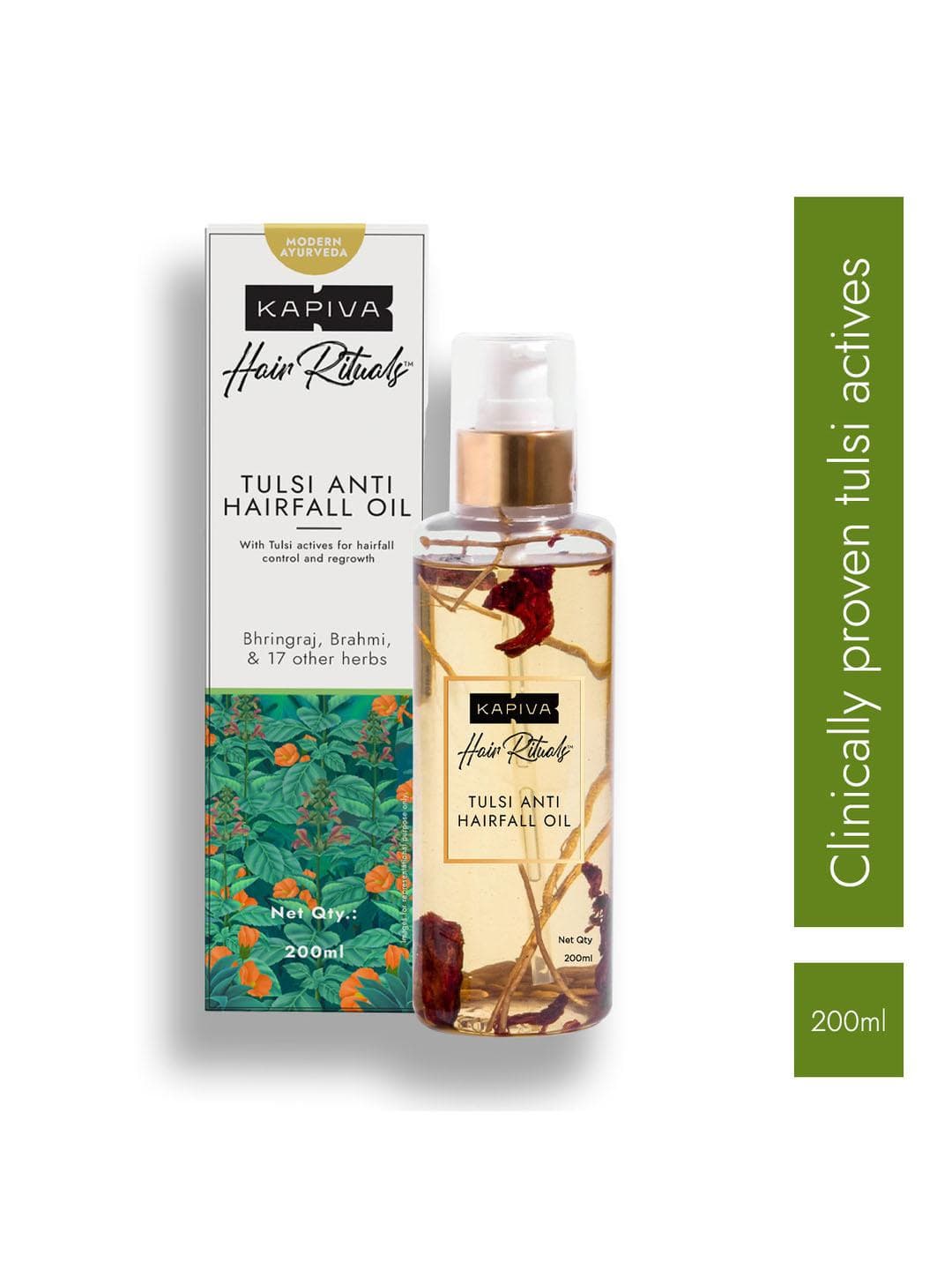 Buy Kapiva Tulsi Anti Hairfall Oil 200 Ml - - Personal Care for Unisex