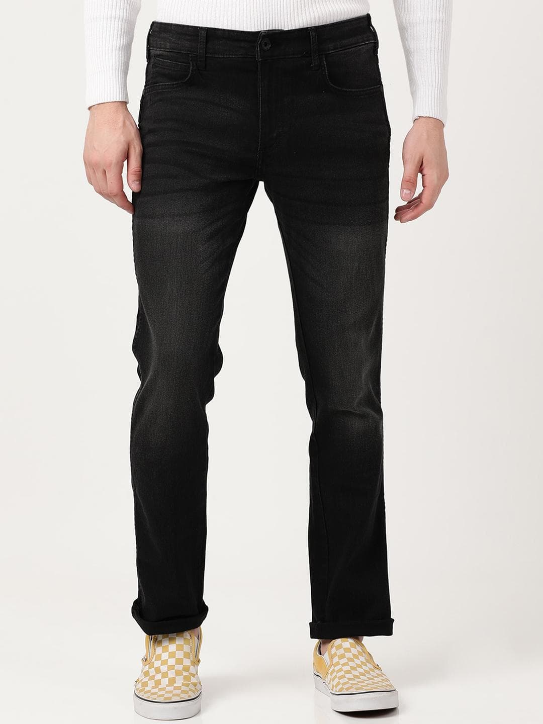 Wrangler Men Millard Straight Fit Light Fade Stretchable Cotton Jeans