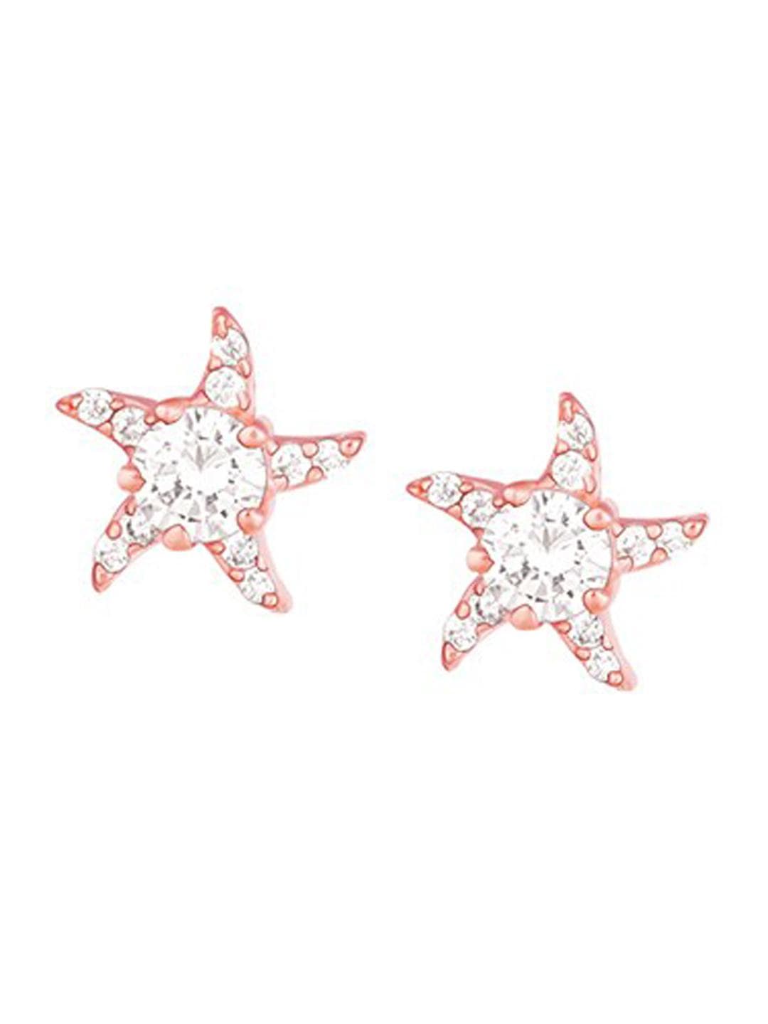 Buy GIVA Rose Gold Plated Contemporary Studs Earrings - - Accessories for Women