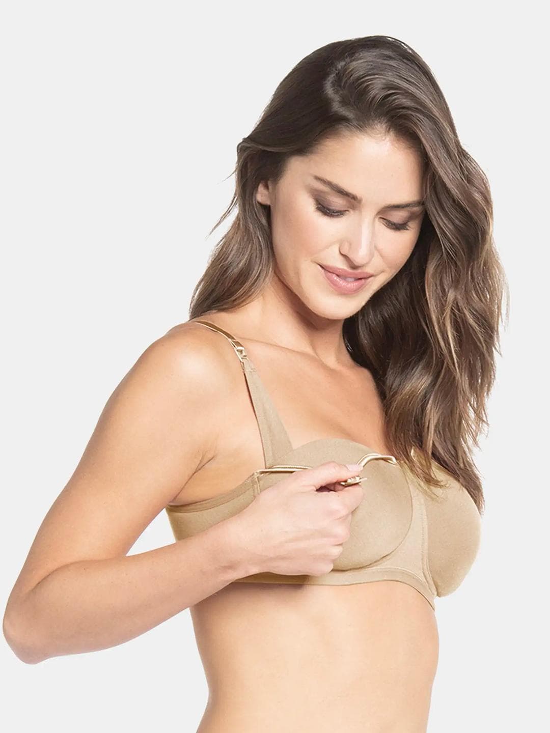 Buy Jockey Wirefree Non Padded Cotton Full Coverage Nursing Bra ES08 - - Apparel for Women