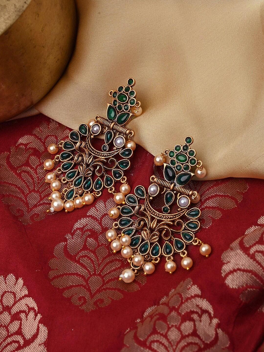 Buy TEEJH Gold Plated Classic Drop Earrings - - Accessories for Women